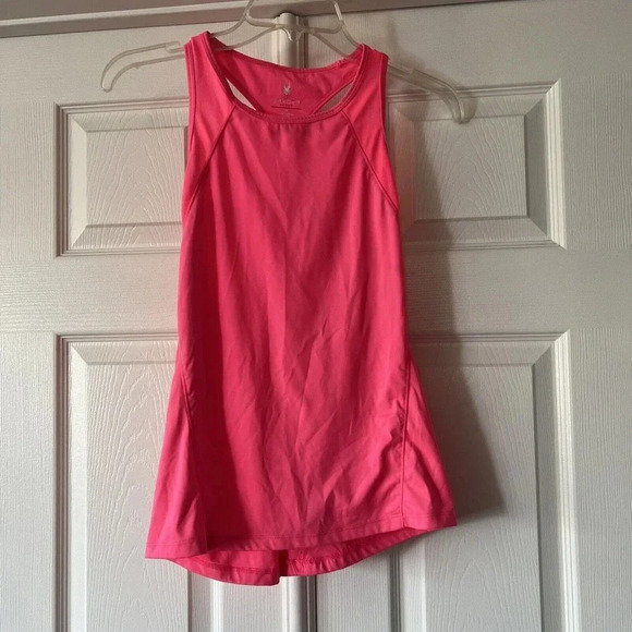 Spyder Active Womens Stretch Tank Top Sz M Sleeveless Stretch Pink Athleisure - Picture 1 of 10